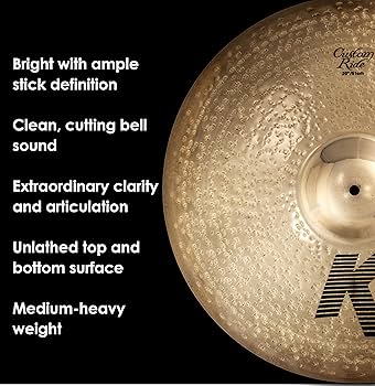 Amazon.com: Avedis Zildjian Company K Custom Ride Cymbal